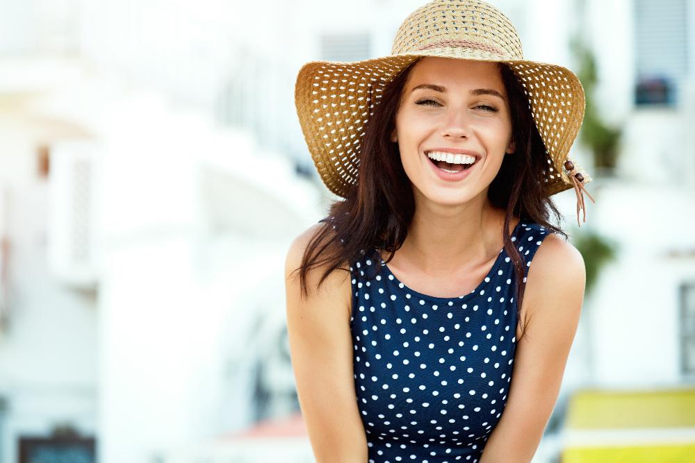 woman smiling | tooth-coloured fillings narre warren
