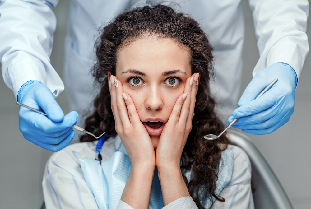 Woman with dental anxiety in narre warren