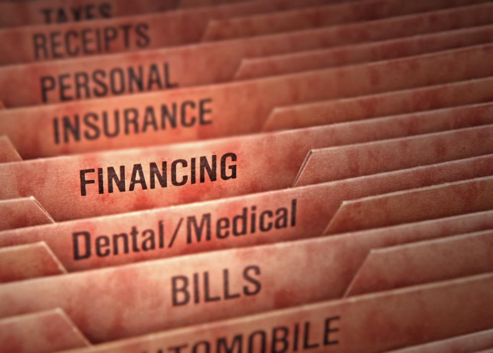 close up of financial files | dentist narre warren
