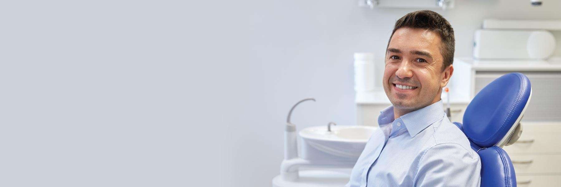 man in dental chair | narre warren dentist