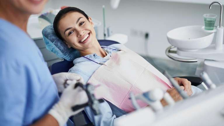 Patient at dentist in Narre Warren