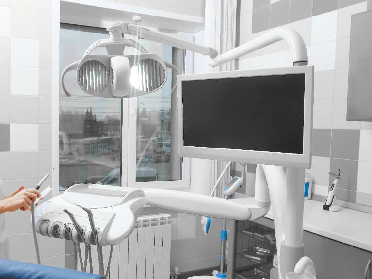 Tvs in the treatment room in narre warren dental office